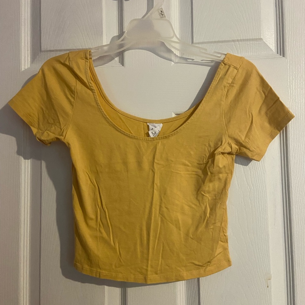 Destined medium yellow crop top